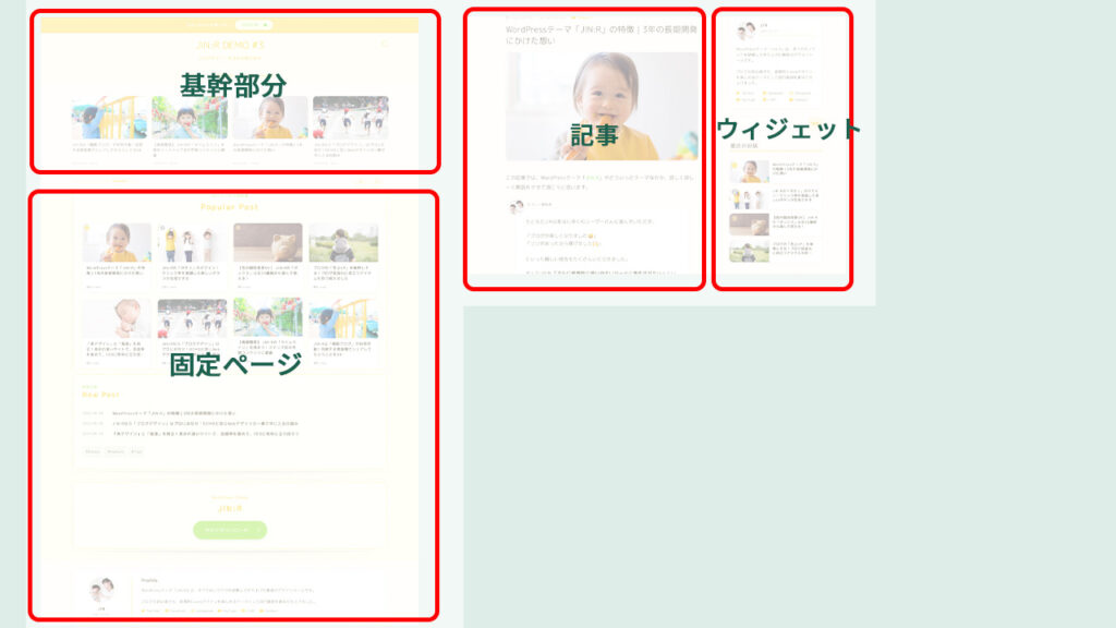 デモサイト 適用のエリア名